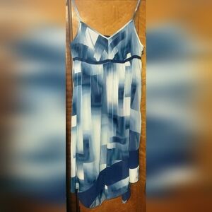 Simply Vera Vera Wang Navy and Cream Dress